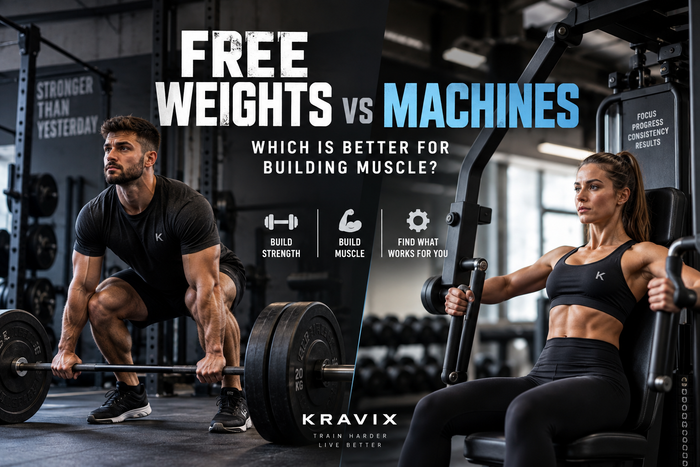 Free Weights vs Machines: Which Builds More Muscle? | Kravix