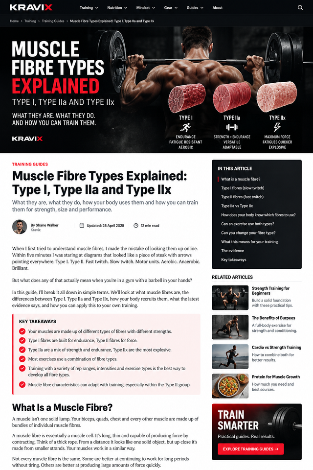 Muscle Fibre Types Explained: Type I, Type IIa and Type IIx