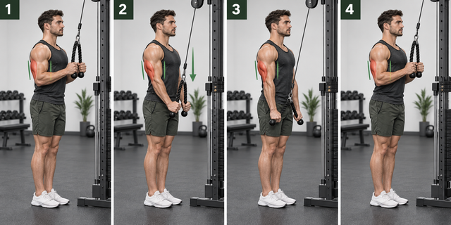 Rope Tricep Pushdown — How I Train My Triceps