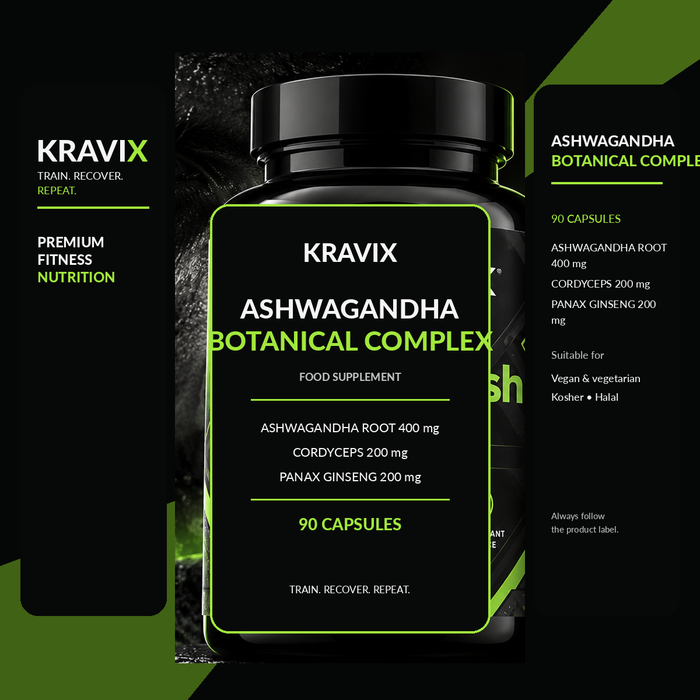KRAVIX Ashwagandha Botanical Complex supplement product image