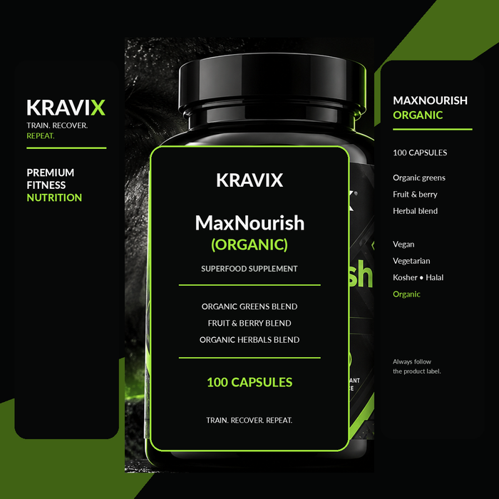KRAVIX MaxNourish Organic supplement product image