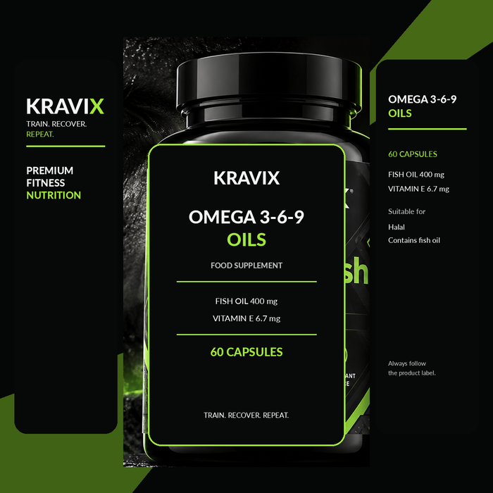 KRAVIX Omega 3-6-9 Oils supplement product image