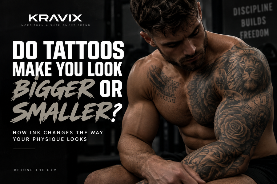 Muscular tattooed and untattooed physiques compared in a gym