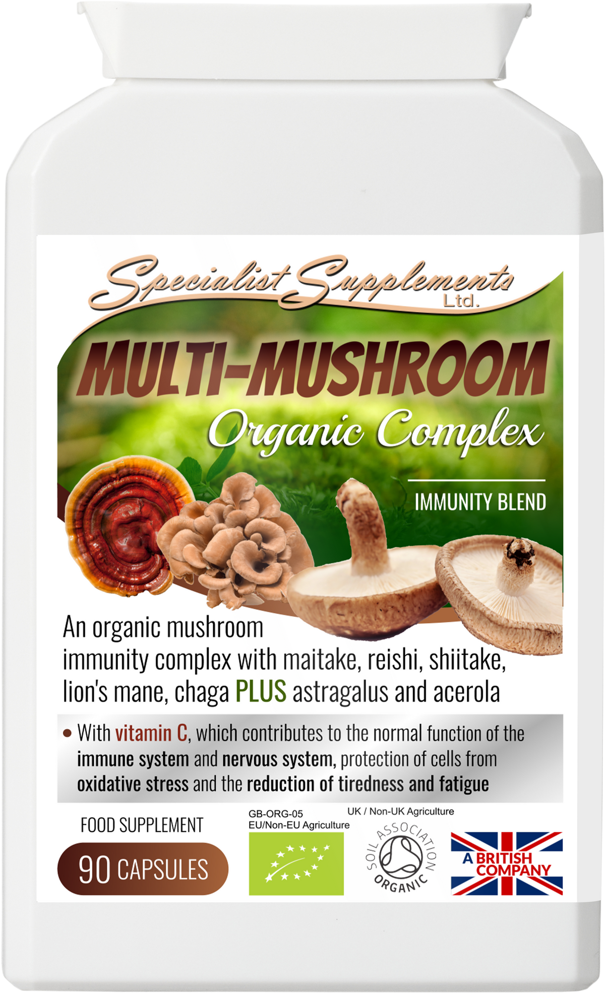 Multi-Mushroom Organic Complex supplement